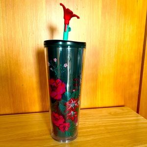 NWT STARBUCKS FLORAL TUMBLER
